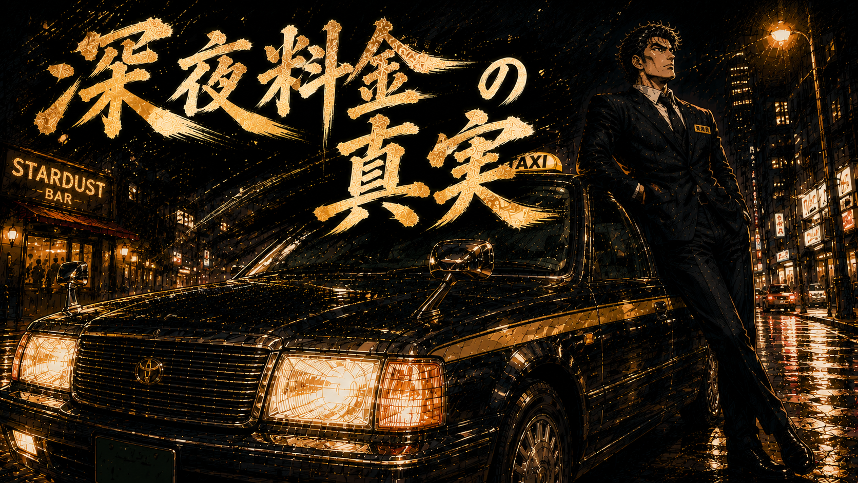 深夜のタクシー運転手