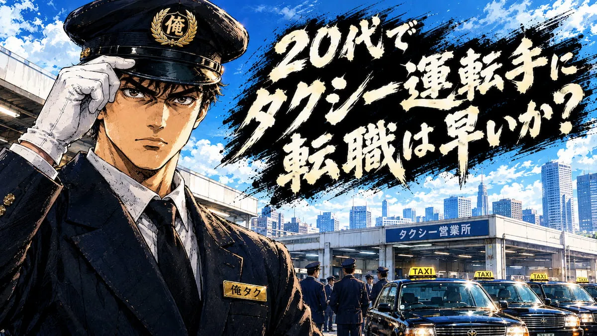 20代でタクシー運転手転職は早い?公的データで判断材料を整理