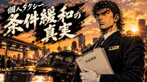 個人タクシーの条件緩和とは？変わった点と年齢別の要件を解説
