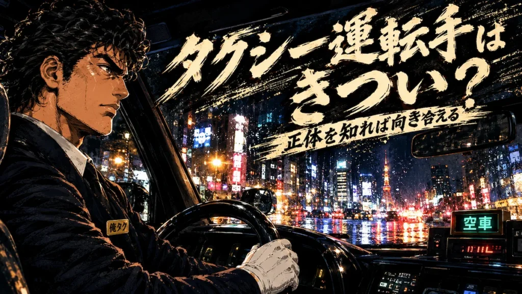 タクシー運転手はきつい？4つの理由と転職以外の乗り越え方