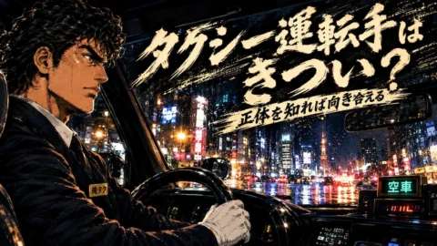 タクシー運転手はきつい？4つの理由と転職以外の乗り越え方
